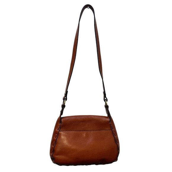 Patricia Nash Hand-painted Embossed Leather Shoulder Bag Size Small - Picture 4 of 13